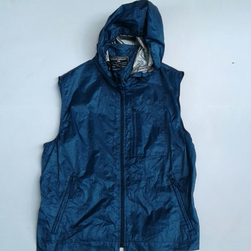 Polo Ralph Lauren Nylon Zip Up Hooded Vest